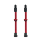 Craftworx 55mm Alloy Tubeless Valve Set Red