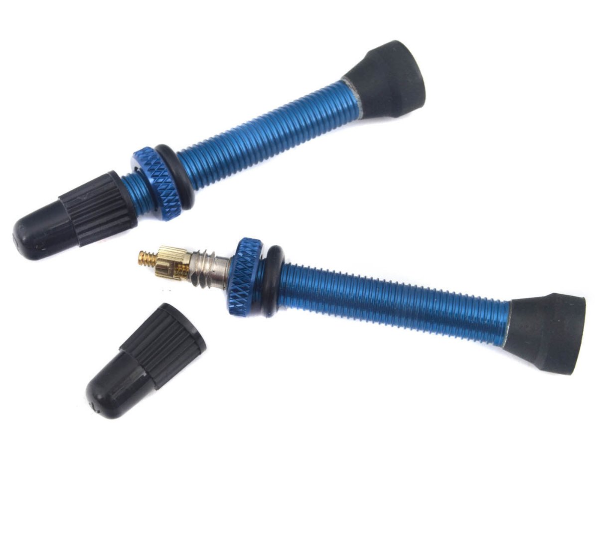 Craftworx 55mm Alloy Tubeless Valves Blue